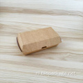 Kraft gecoate papieren doos hamburgerbox